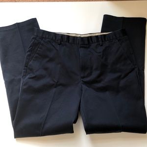 Dockers Navy Blue 38 x 34 Flat Front Classic Fit